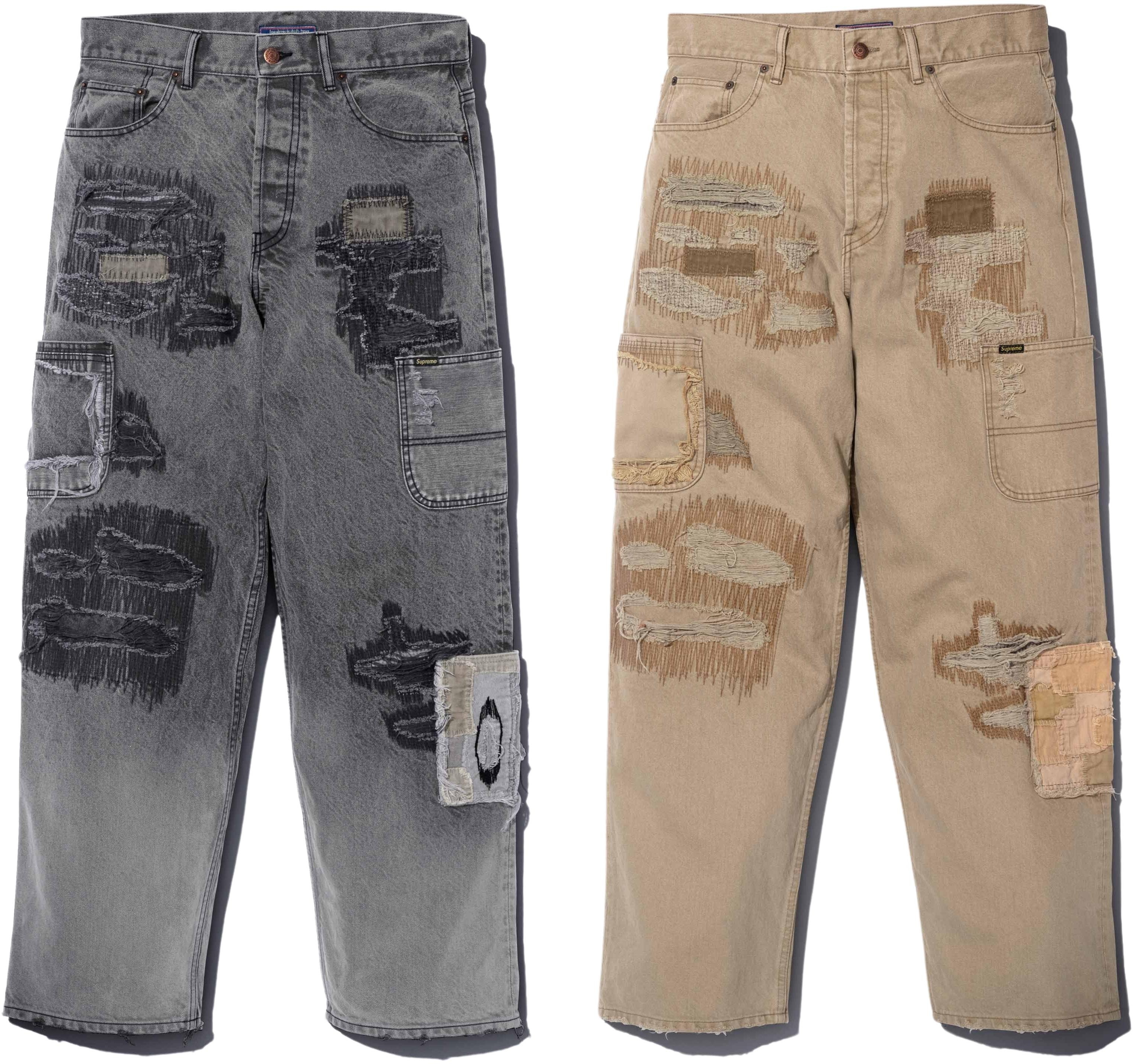 Supreme®/blackmeans Mended Loose Fit Jean